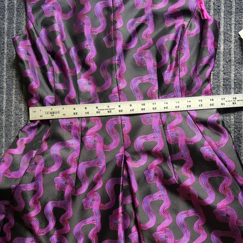 Ann Klein Sheath Dress Size 12 NWT Geometric Pink Black - Picture 8 of 9